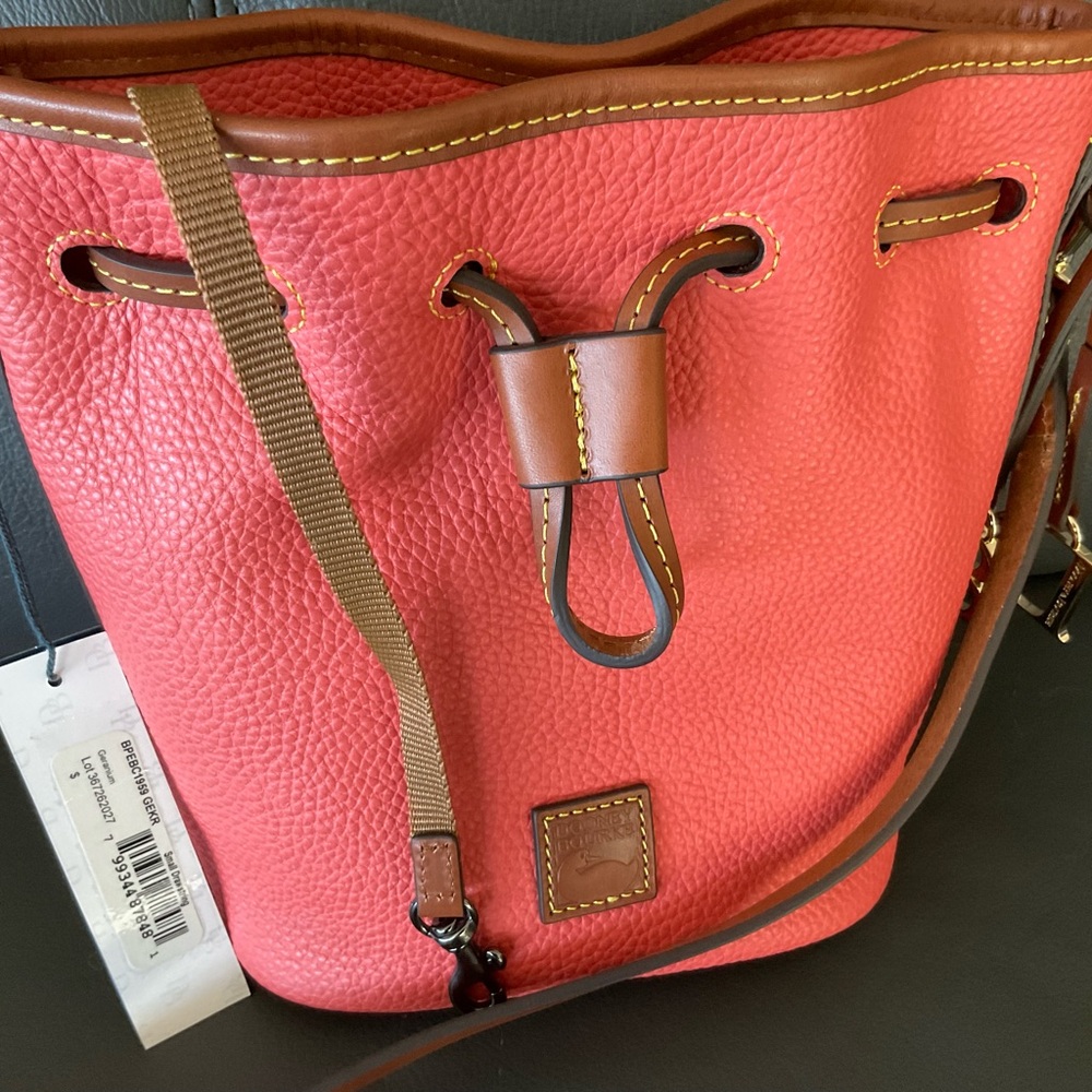 Dooney & Bourke Coral Leather Bucket Bag and Wallet Set - Picture 2 of 11